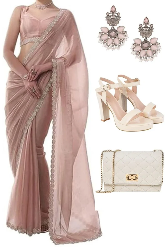High Heels with saree