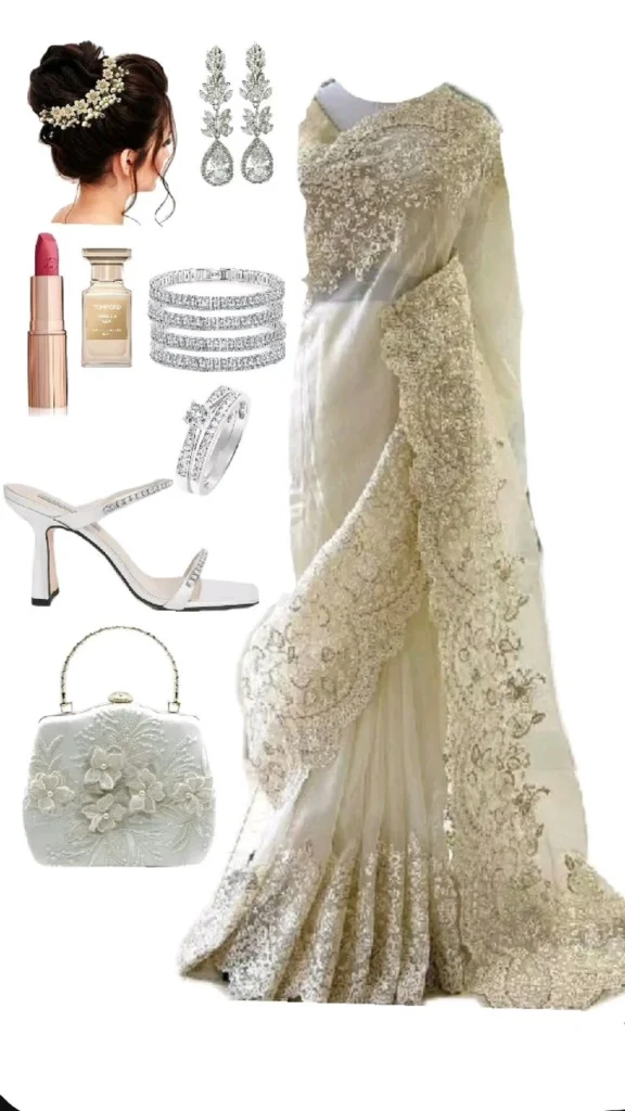 Signature Perfume with saree