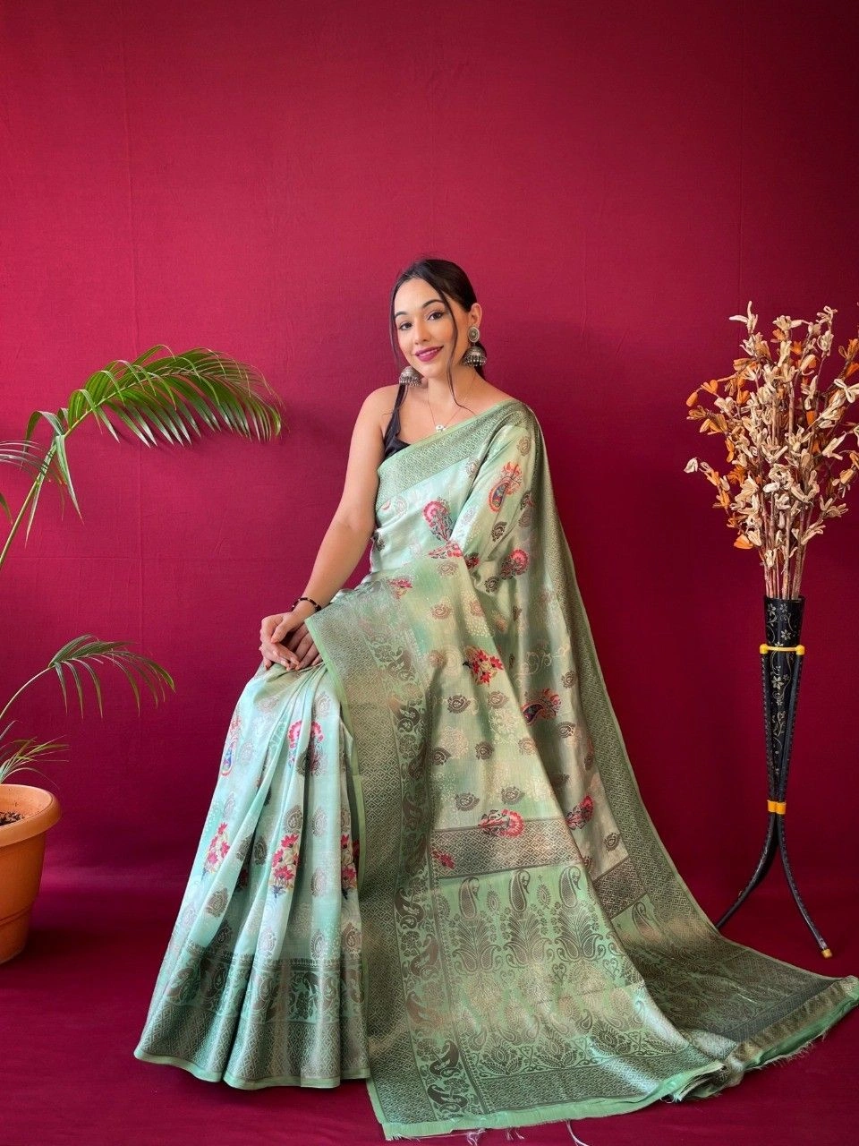 Bamboo Silk Saree
