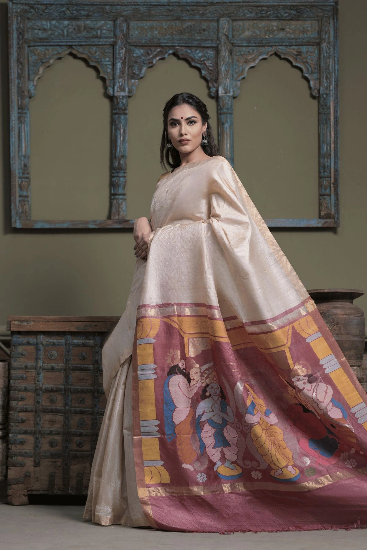 Peace Silk (Ahimsa Silk) Saree