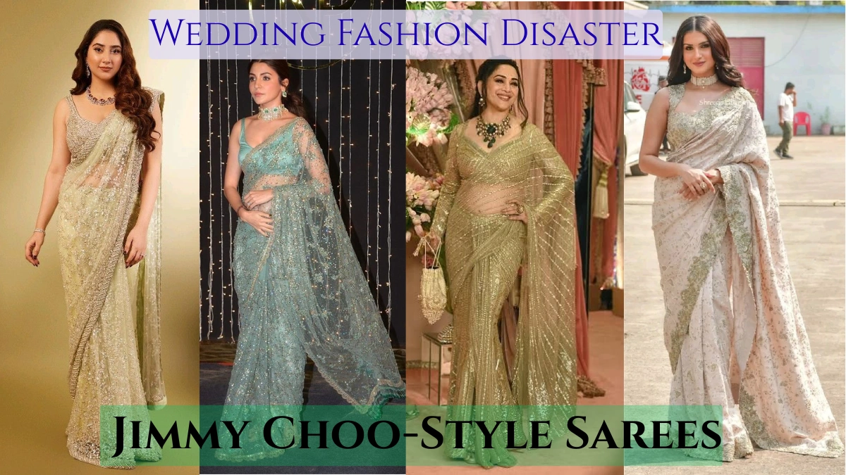 Jimmy Choo saree wedding