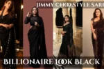Jimmy Choo style saree black
